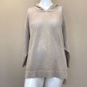 Chico’s Hooded Sweater Creme Sz.1